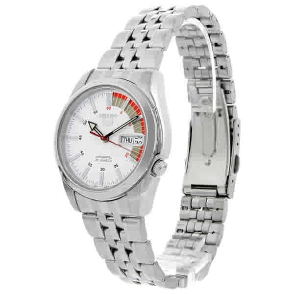 Seiko 5 Automatic White Dial Men's Watch Item No. SNK369