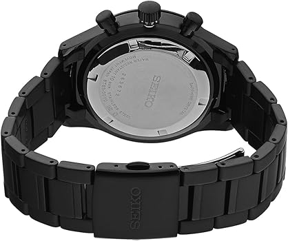 Seiko Chronograph Quartz Black Dial Men's Watch, model SSB415P1