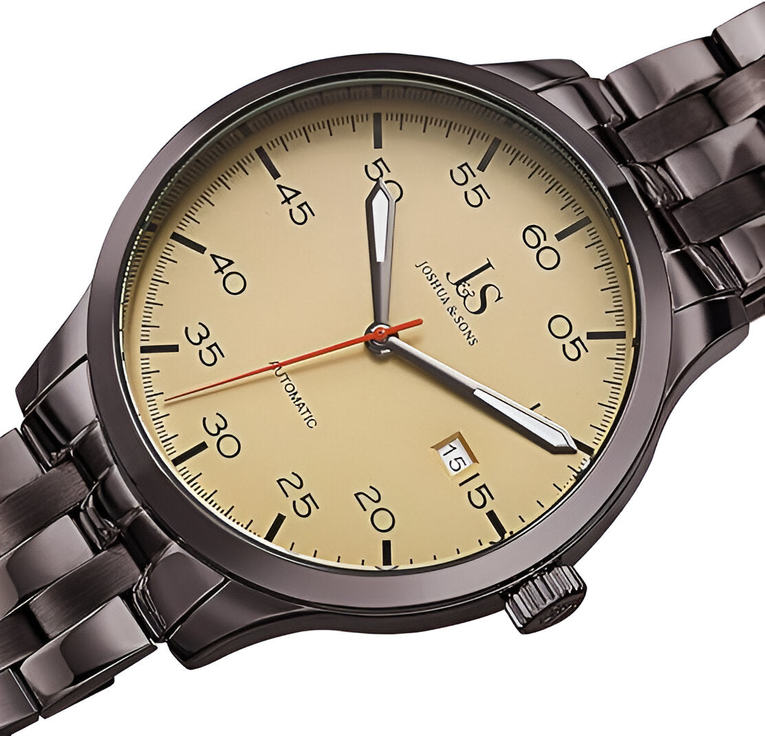 Joshua And Sons Quartz Beige Dial Men's Watch Item No. JX149GN