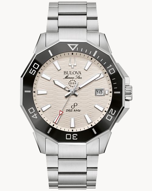 Bulova Marine Star HPQ Precisionist Quartz White Dial Men's Watch Item No. 96B426