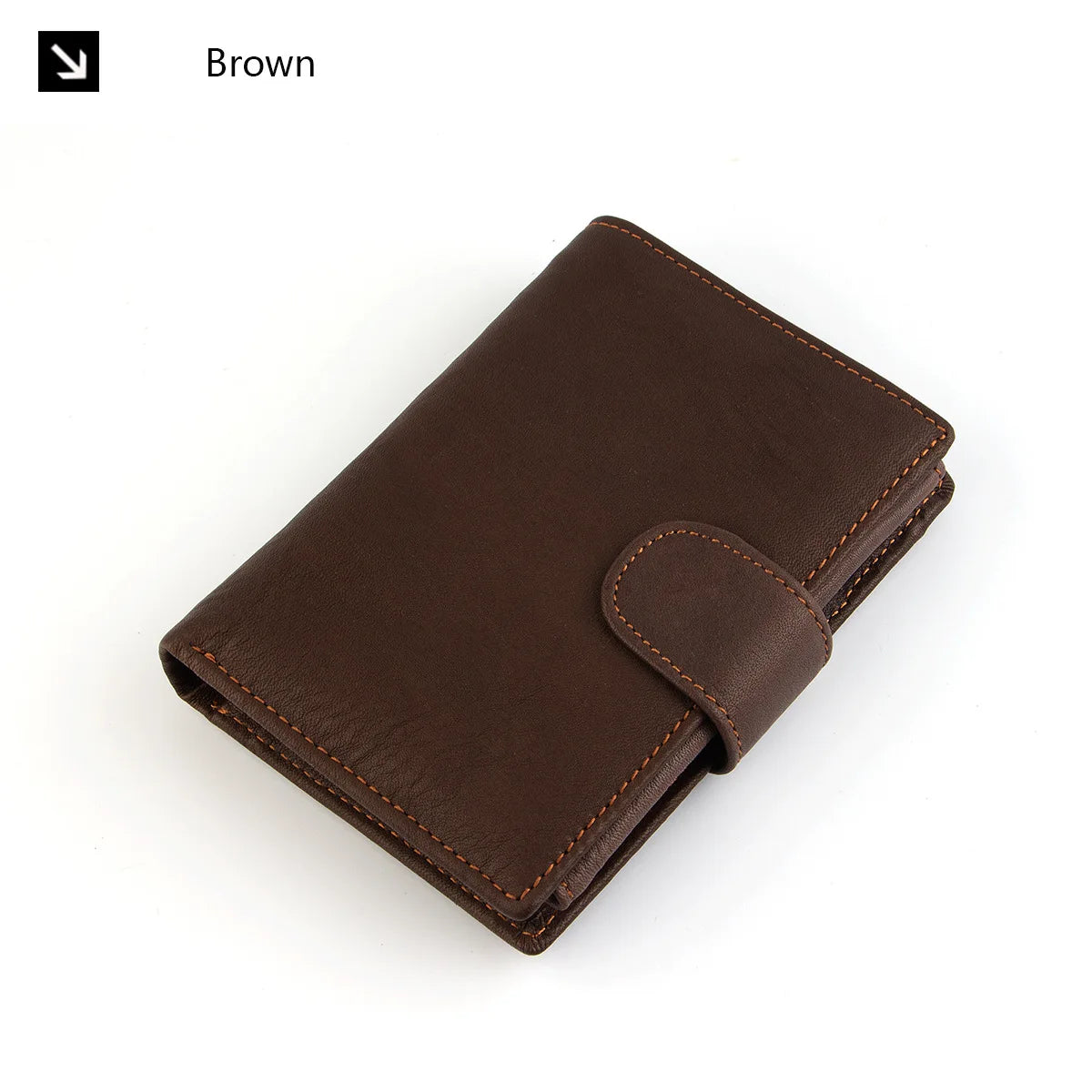 FoxDrop™ 2022 - Carteras de cuero para hombre, de piel de vaca auténtica, con 14 tarjeteros, monedero corto de alta calidad, reutilizables.