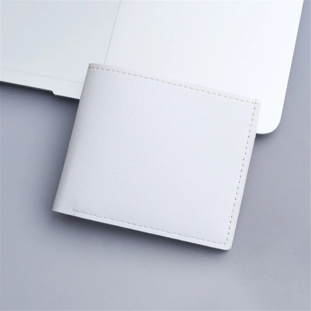 Portefeuille FoxDrop™ pour homme, nouvelle marque, court, à carreaux, horizontal, en cuir souple, grande capacité, multi-cartes