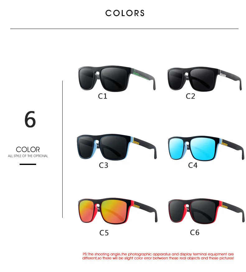 FoxDrop™ Square Polarized Sunglasses Anti Glare Sun Shades For Summer Party Vacation Travel Driving Fishing