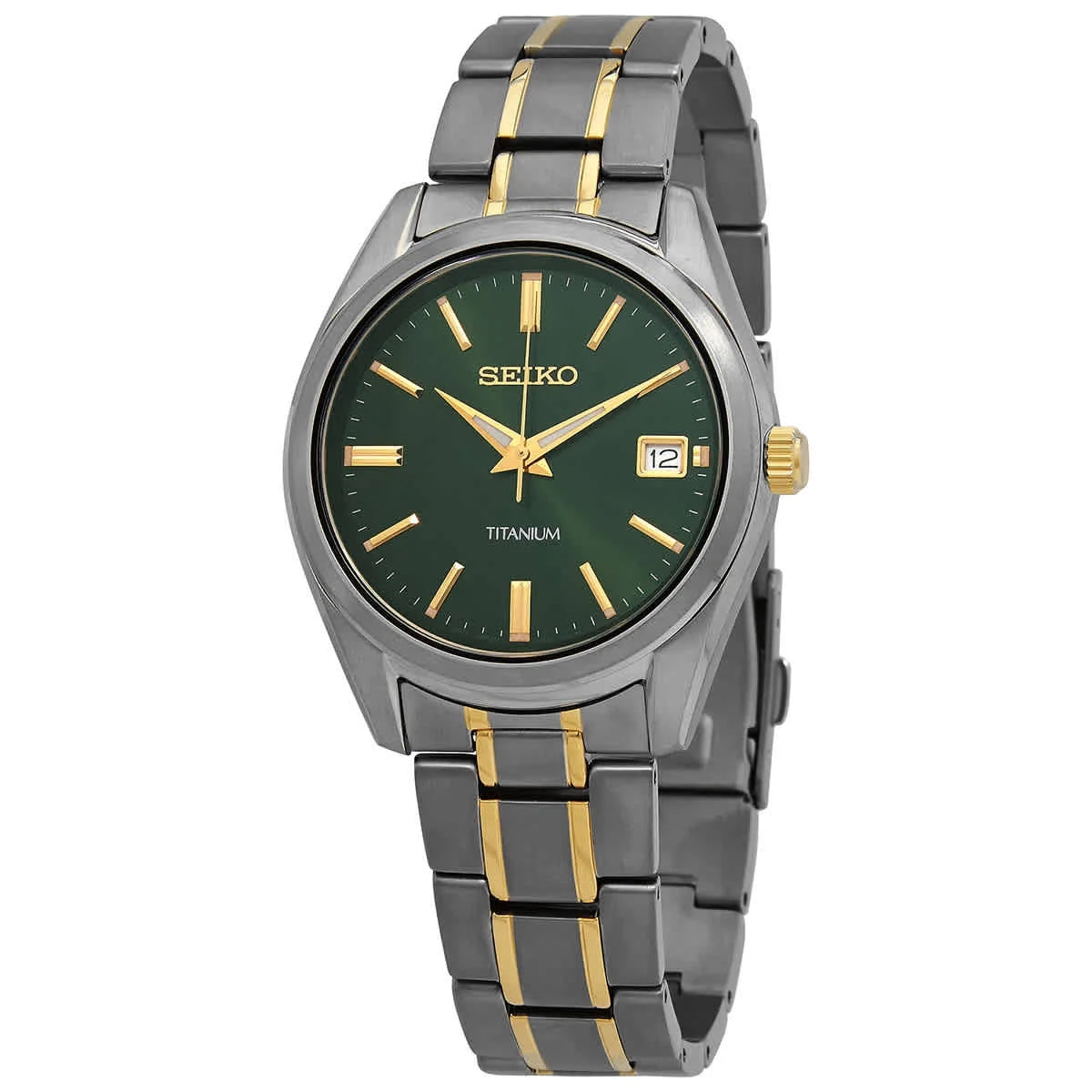 Seiko Essentials Quartz Green Dial Men's Watch Item No. SUR377