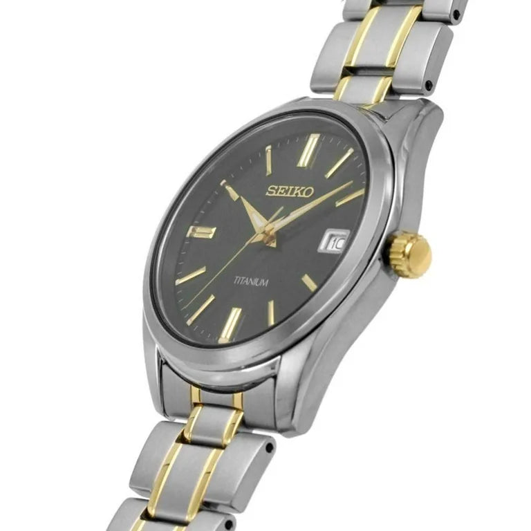 Seiko Essentials Quartz Green Dial Men's Watch Item No. SUR377