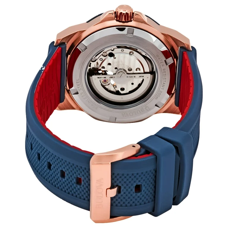 Bulova Marine Star Automatic Blue Dial Men's Watch Item No. 98A227
