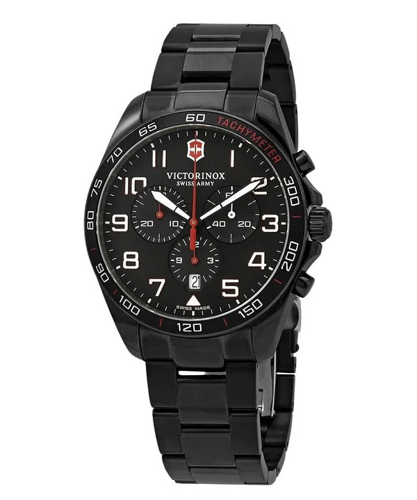 Victorinox FieldForce Sport Chronograph Quartz Black Dial Men's Watch - Item No. 241890