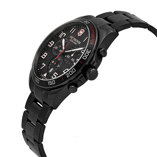 Victorinox FieldForce Sport Chronograph Quartz Black Dial Men's Watch - Item No. 241890