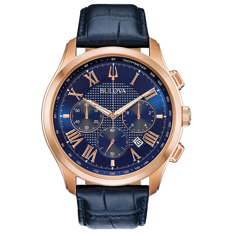 Bulova Classic Chronograph Blue Dial Men's Watch Item No. 97B170