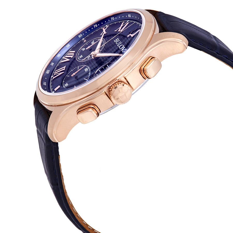 Bulova Classic Chronograph Blue Dial Men's Watch Item No. 97B170