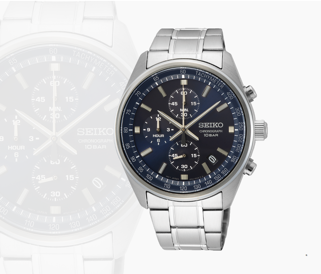 Seiko Chronograph Quartz Blue Dial Men's Watch