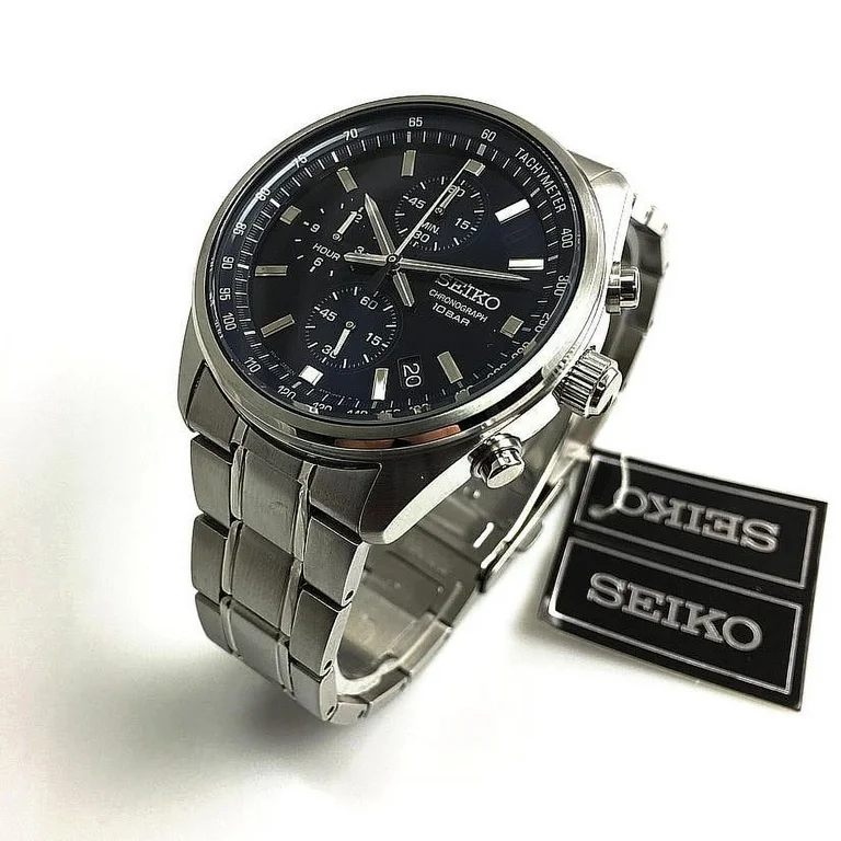 Seiko Chronograph Quartz Blue Dial Men's Watch