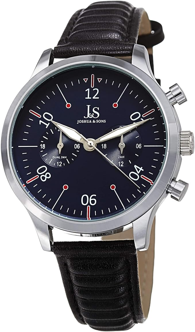 Joshua And Sons Quartz Blue Dial Men's JX146SSBK