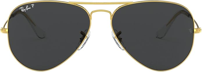 Ray-Ban Aviator Classic Polarized Black Pilot Unisex Sunglasses Item No. RB3025 919648 62