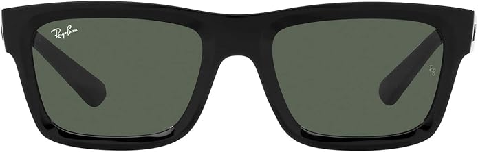 Ray-Ban Warren Bio Based Dark Green Rectangular Unisex Sunglasses Item No. RB4396 667771 57