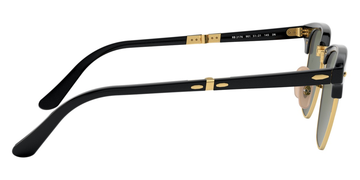 Ray-Ban Clubmaster Folding Green Classic G-15 Square Unisex Sunglasses Item No. RB2176 901 51
