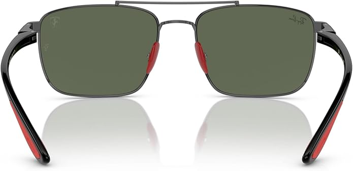 Ray-Ban Scuderia Ferrari Dark Green Square Men's Sunglasses Item No. RB3715M F00171 58