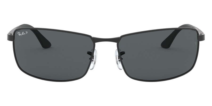 Ray-Ban Polarized Grey Gradient Rectangular Men's Sunglasses Item No. RB3498 006/81 61