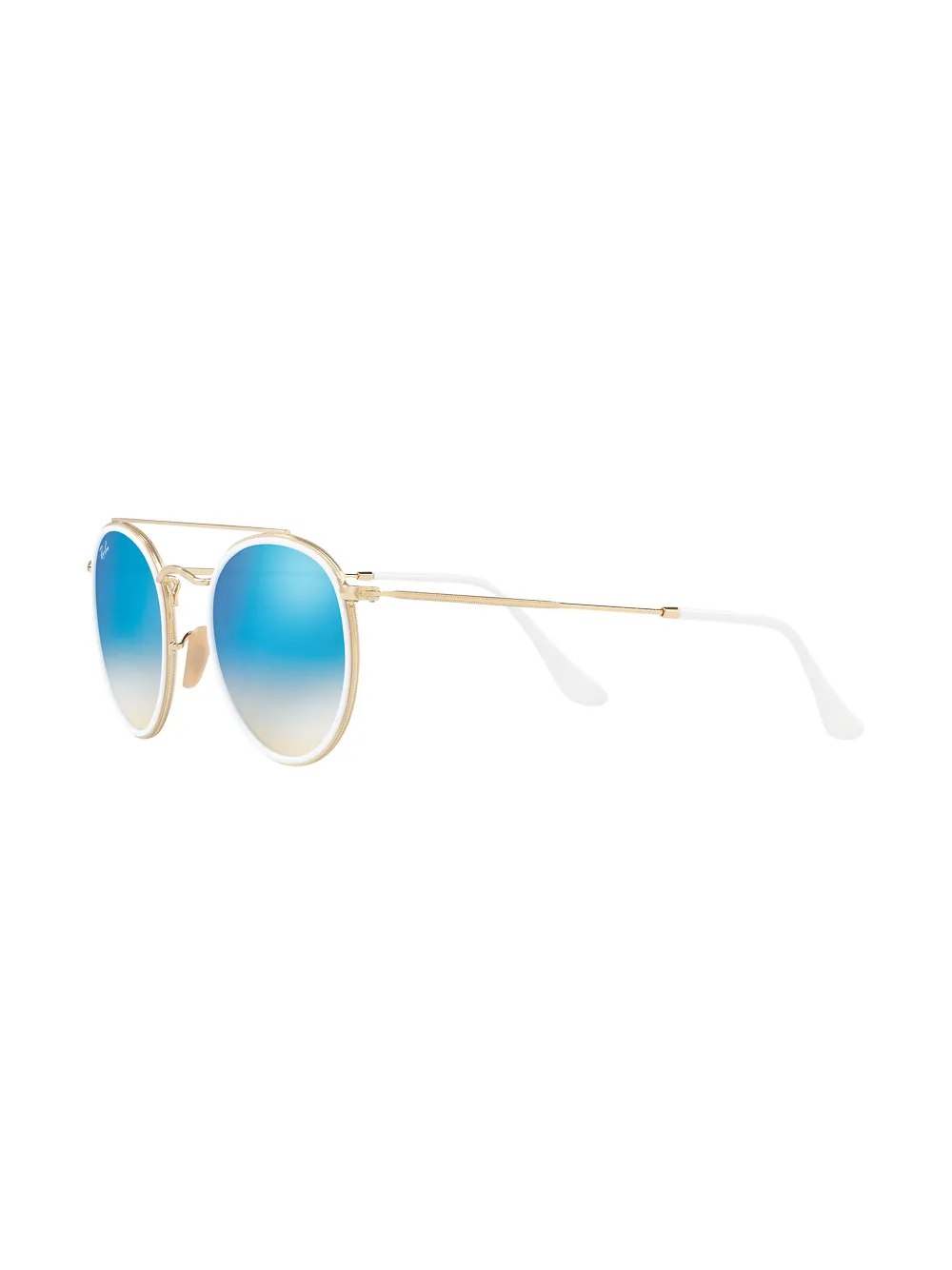 Ray-Ban Round Double Bridge Blue Gradient Flash Unisex Sunglasses Item No. RB3647 N0014O 51