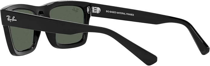 Ray-Ban Warren Bio Based Dark Green Classic Rectangular Unisex Sunglasses Item No. RB4396 667771 54