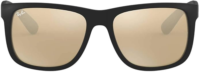 Ray-Ban Open Box - Ray Ban Justin Color Mix Gold Mirror Square Unisex Sunglasses Item No. RB4165 622/5A 54