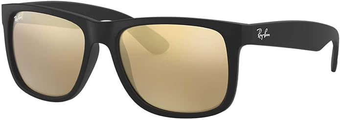 Ray-Ban Open Box - Ray Ban Justin Color Mix Gold Mirror Square Unisex Sunglasses Item No. RB4165 622/5A 54