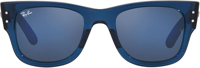 Ray-Ban Mega Wayfarer Blue Mirror Square Unisex Sunglasses Item No. RB0840S 6638O4 51
