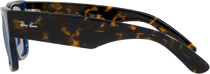 Ray-Ban Mega Wayfarer Blue Mirror Square Unisex Sunglasses Item No. RB0840S 6638O4 51