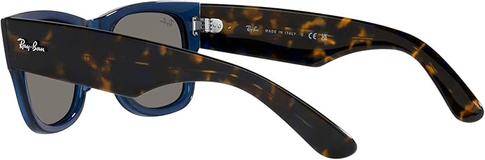 Ray-Ban Mega Wayfarer Blue Mirror Square Unisex Sunglasses Item No. RB0840S 6638O4 51