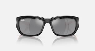 Ray-Ban Scuderia Ferrari Silver Mirrored Square Men's Sunglasses Item No. RB4405M F6016G 59