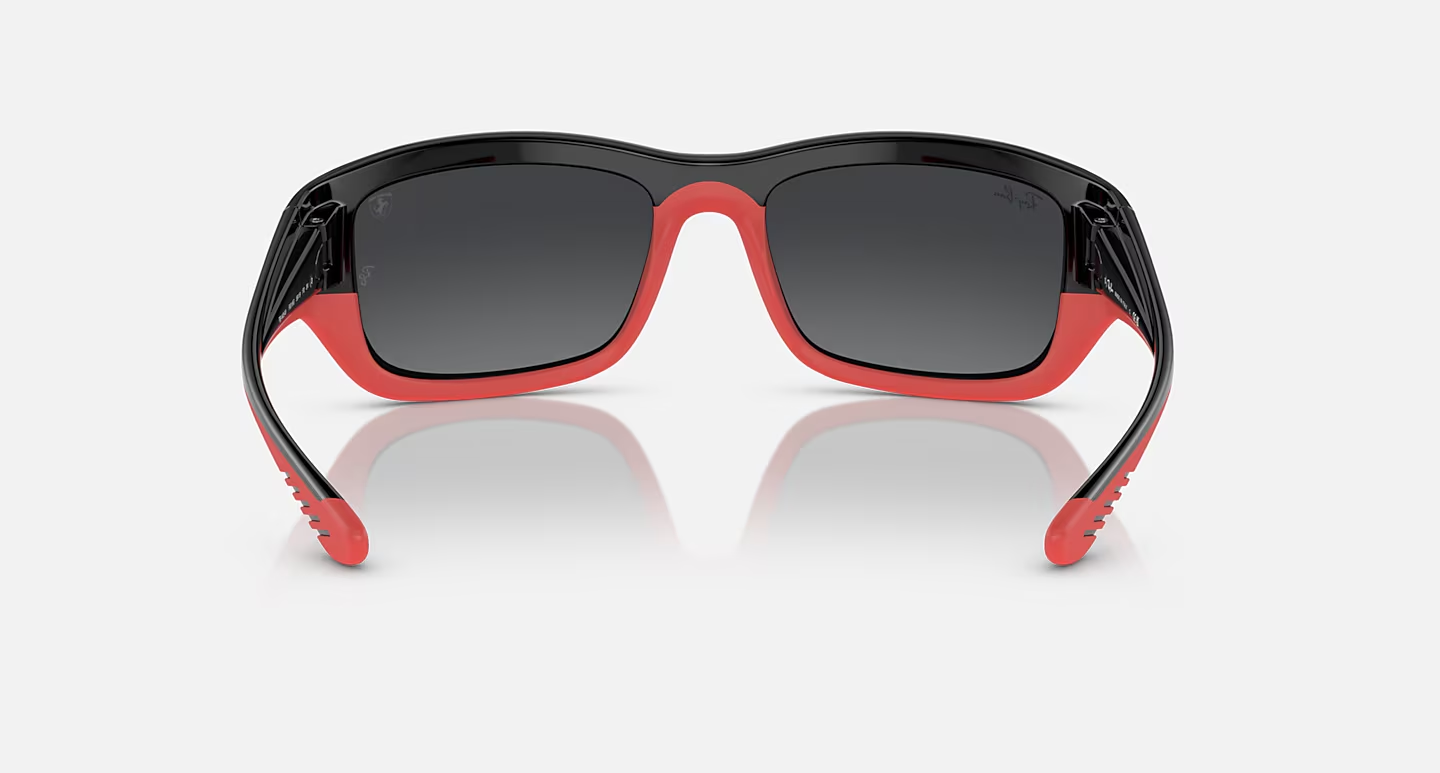 Ray-Ban Scuderia Ferrari Silver Mirrored Square Men's Sunglasses Item No. RB4405M F6016G 59