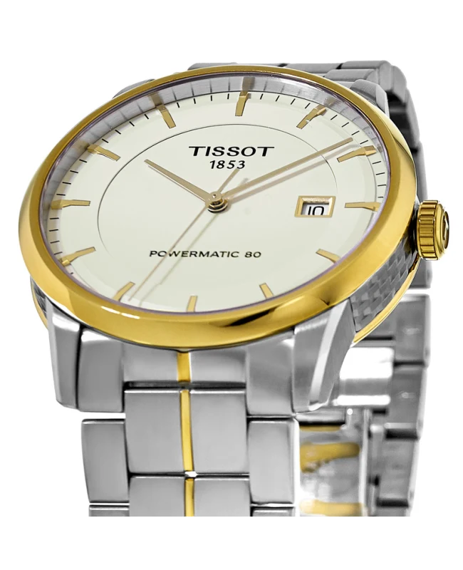 Tissot Powermatic 80 Ivory Dial Men's Watch T0864072226100
