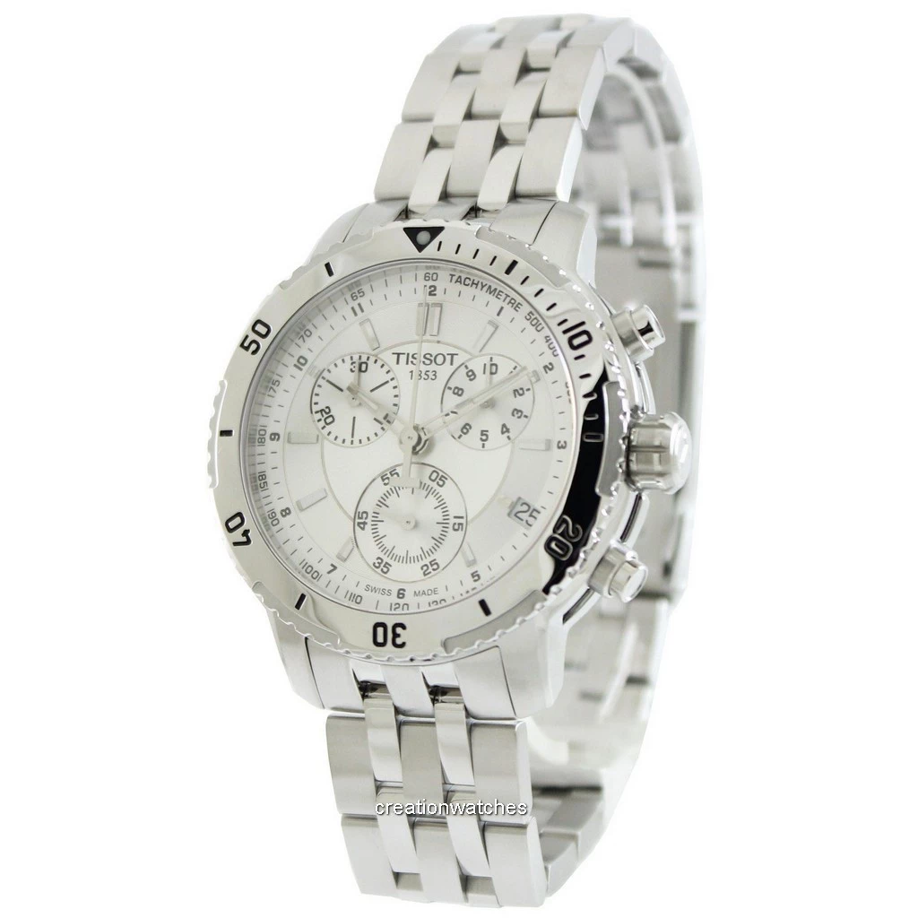 Tissot PRS 200 Chronograph Silver Dial Men's Watch Item No. T067.417.11.031.00