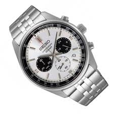 Seiko Chronograph Quartz White Dial Men's Watch Item No. SSB425P1
