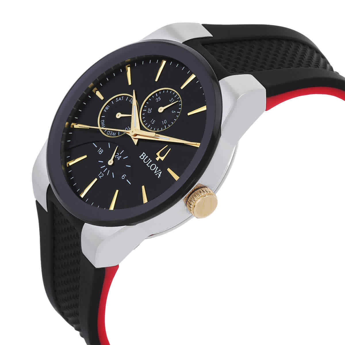 Bulova Modern Millenia Chronograph Quartz Black Dial Men's Watch Item No. 98C146