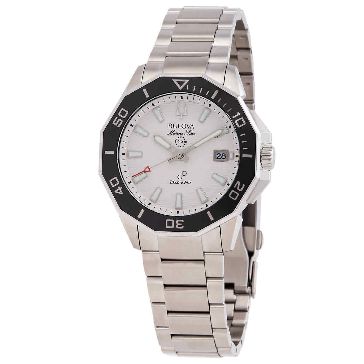 Bulova Marine Star HPQ Precisionist Quartz White Dial Men's Watch Item No. 96B426