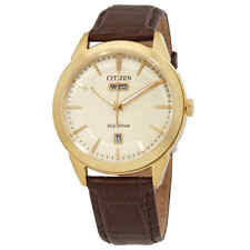 Citizen Eco-Drive Champagne Dial Men's Watch Item No. AW0092-07Q