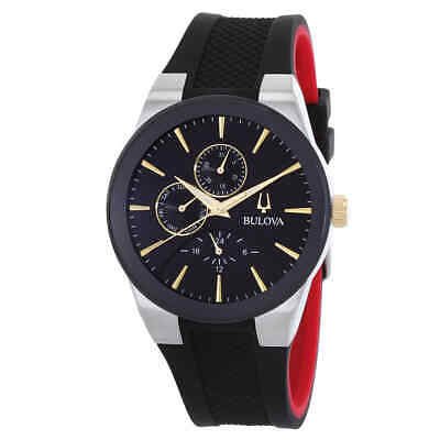 Bulova Modern Millenia Chronograph Quartz Black Dial Men's Watch Item No. 98C146