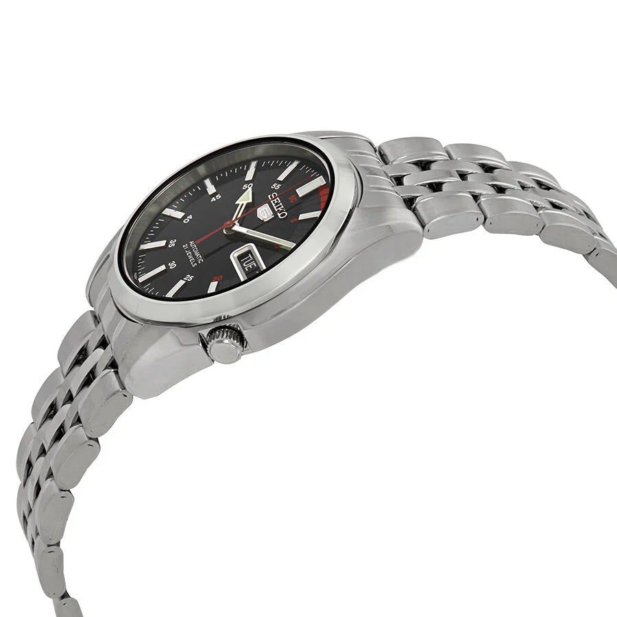 Seiko Series 5 Automatic Black Dial Unisex Watch K Item No. SNK375