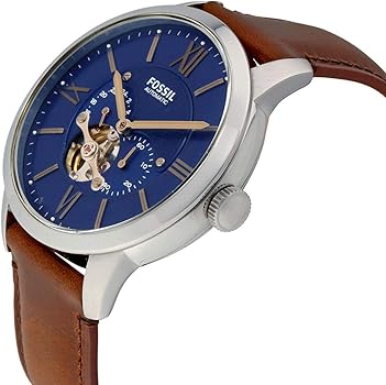 Fossil  Townsman Automatic Blue Satin Dial Men's Watch Item No. ME3110