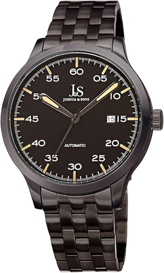 Joshua And Sons Quartz Black Dial Men's Watch JX149BK