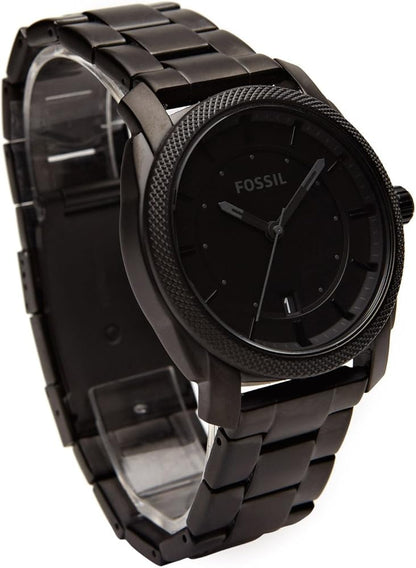 Fossil  Machine Black Dial Black-plated Men's Watch Item No. FS4775