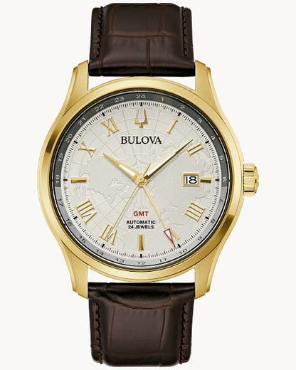 Bulova  Wilton GMT Automatic Silver Dial Men's Watch Item No. 97B210
