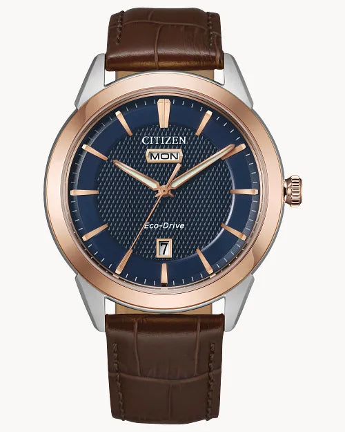 Citizen  Eco-Drive Navy Dial Men's Watch Item No. AW0096-06L
