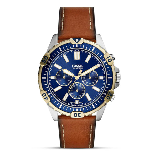 Fossil  Garrett Chronograph Quartz Blue Dial Men's Watch Item No. FS5625