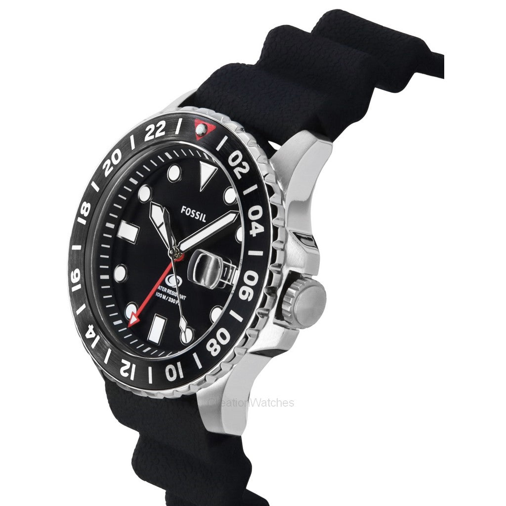 Fossil  GMT Black Dial Men's Watch Item No. FS6036