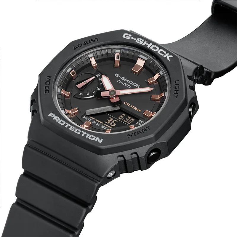 G-Shock Alarm World Time Quartz Analog-Digital Black Dial Ladies Watch GMA-S2100-1A