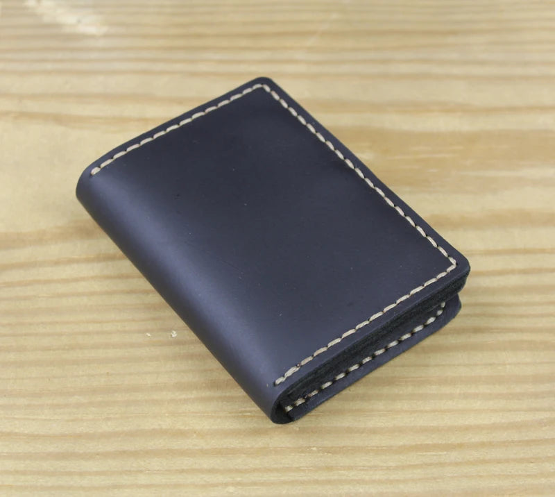 FoxDrop™ Portefeuilles de cartes en cuir véritable de luxe pour hommes, porte-cartes de crédit pour femmes, porte-cartes et pièces d'identité, organisateur pour hommes, porte-cartes de visite