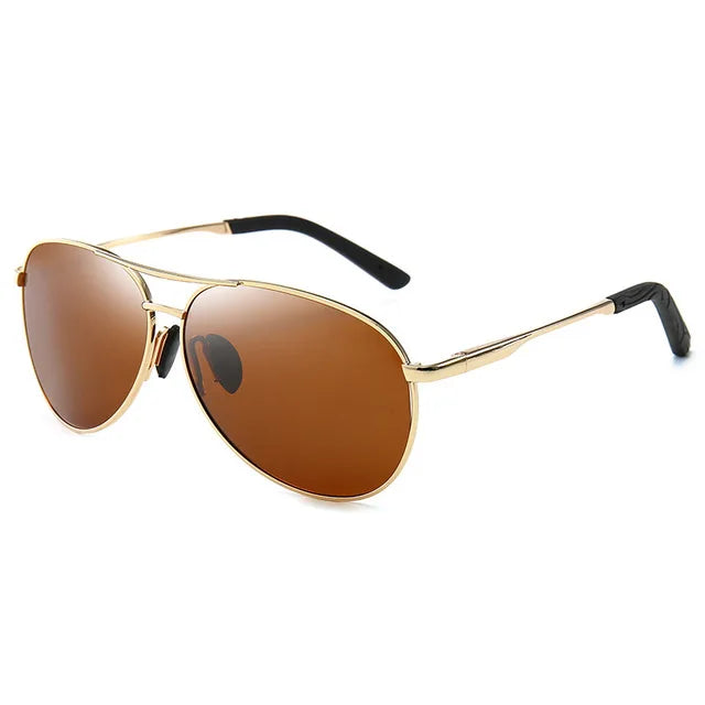 FoxDrop™ Aviation Metail Frame Polarized Sunglasses Men Color Changing Sun Glasses  Pilot Male Day Night Vision Driving