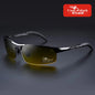 FoxDrop™ Cook Shark's new aluminum magnesium sunglasses men's sunglasses HD polarized driving drivers color glasses tide